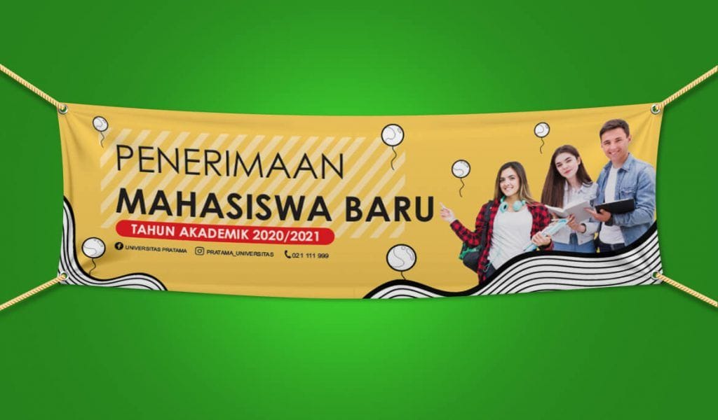 ukuran spanduk