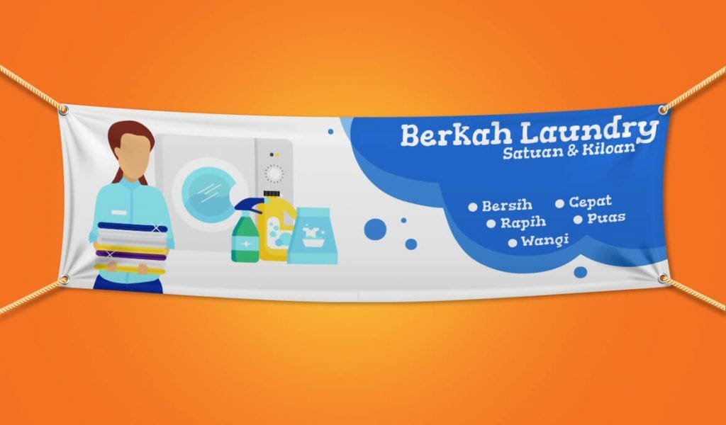 ukuran spanduk